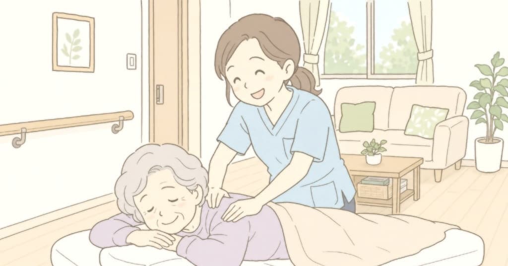 訪問マッサージのイラスト